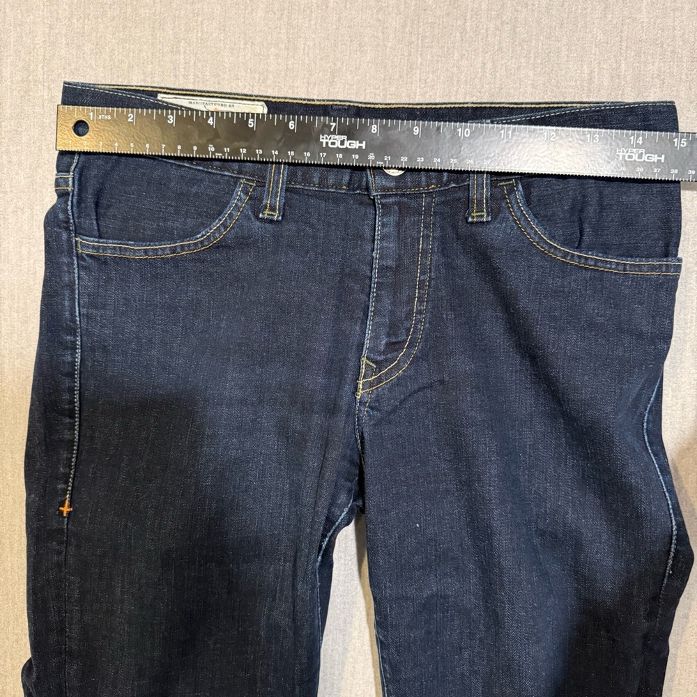 Imogene + Willie Wide Leg Jeans Size 29 x 30 Dark Wash Premium Denim - Picture 13 of 13